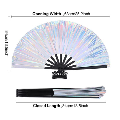 Colorful Pattern Kung Fu Fan