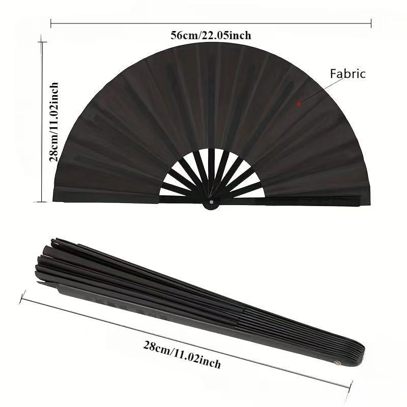 Colorful Pattern Kung Fu Fan