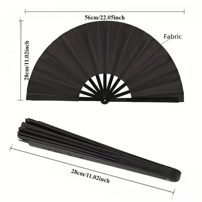 Colorful Pattern Kung Fu Fan