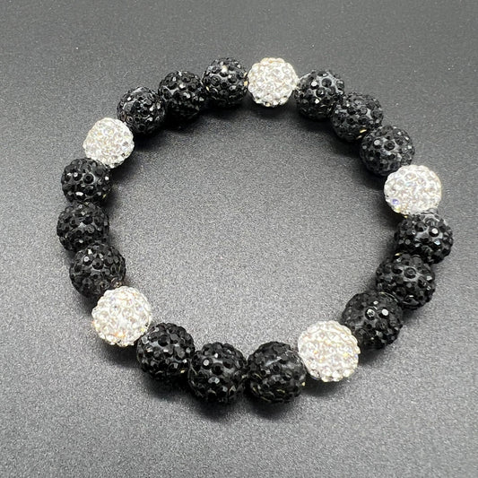 Colorful Rhinestone Baseball Bracelet for Men and Women