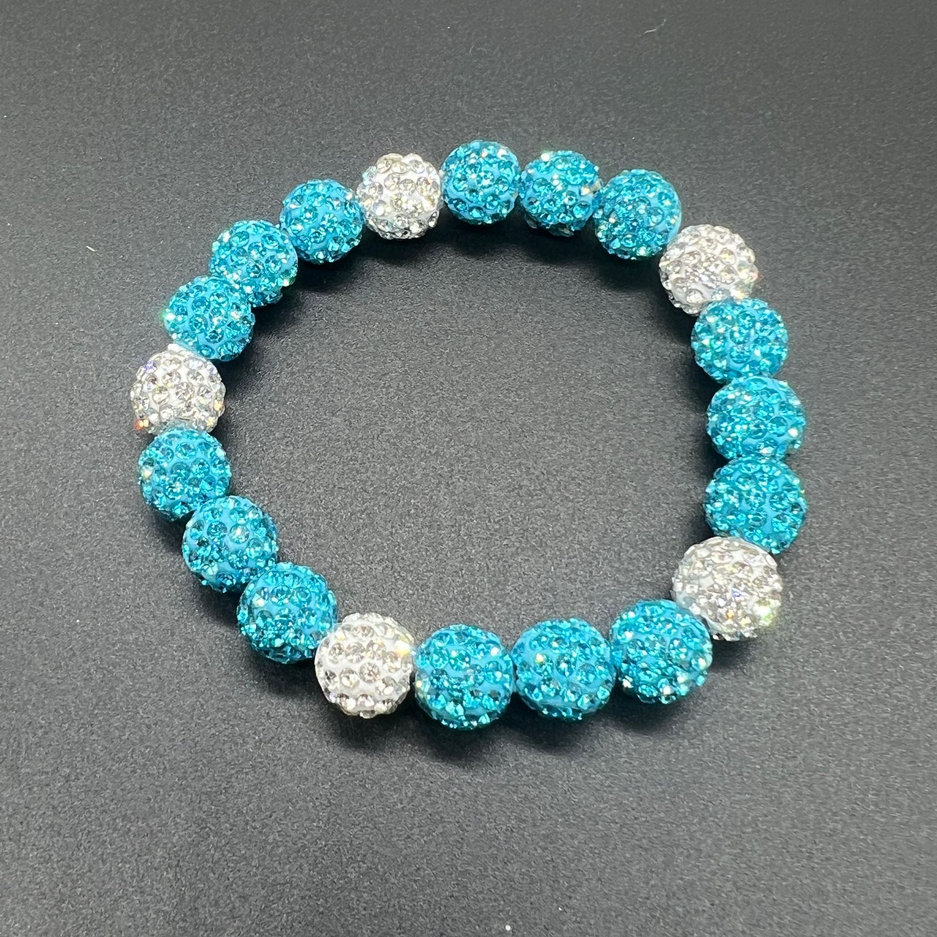 Colorful Rhinestone Baseball Bracelet for Men and Women