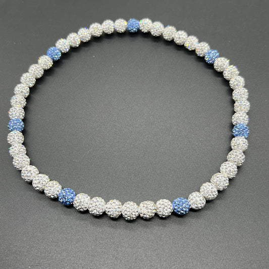 Colorful Rhinestone Baseball Bracelet for Men and Women