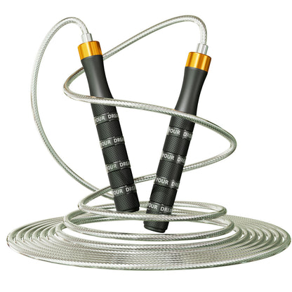 Colorful ring snap skipping rope