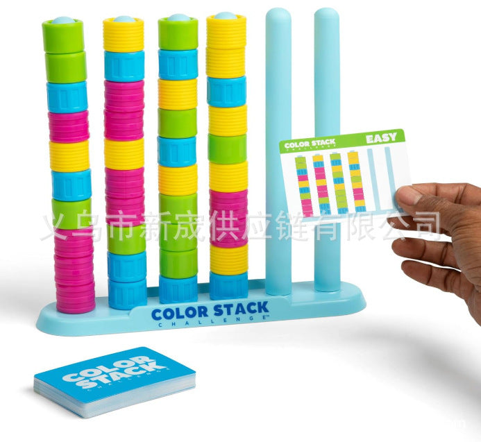 Colorful Ring Stacking Challenge Game