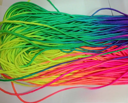 Colorful segment dyed nylon umbrella rope