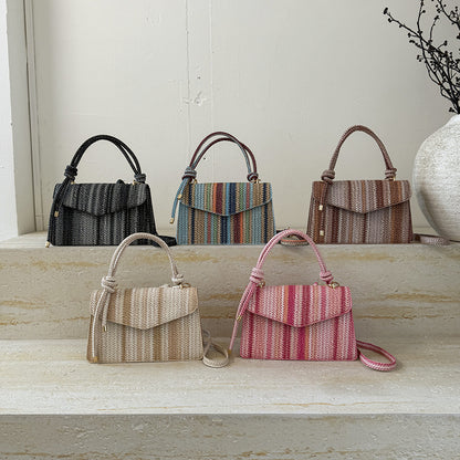 Colorful Straw Woven Bag