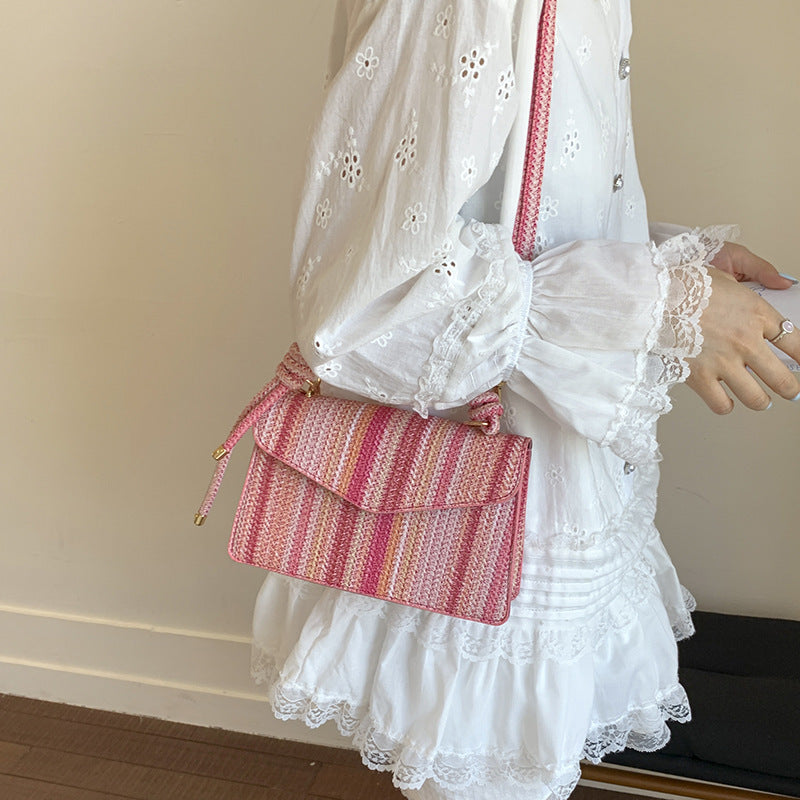 Colorful Straw Woven Bag