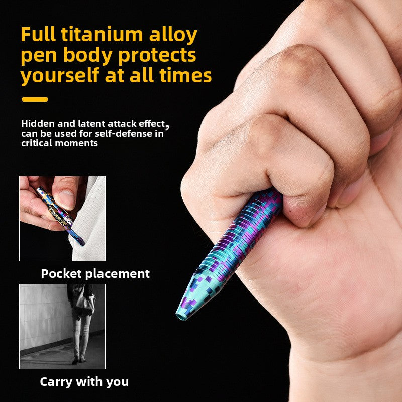 Colorful Titanium Alloy Tactical Pen
