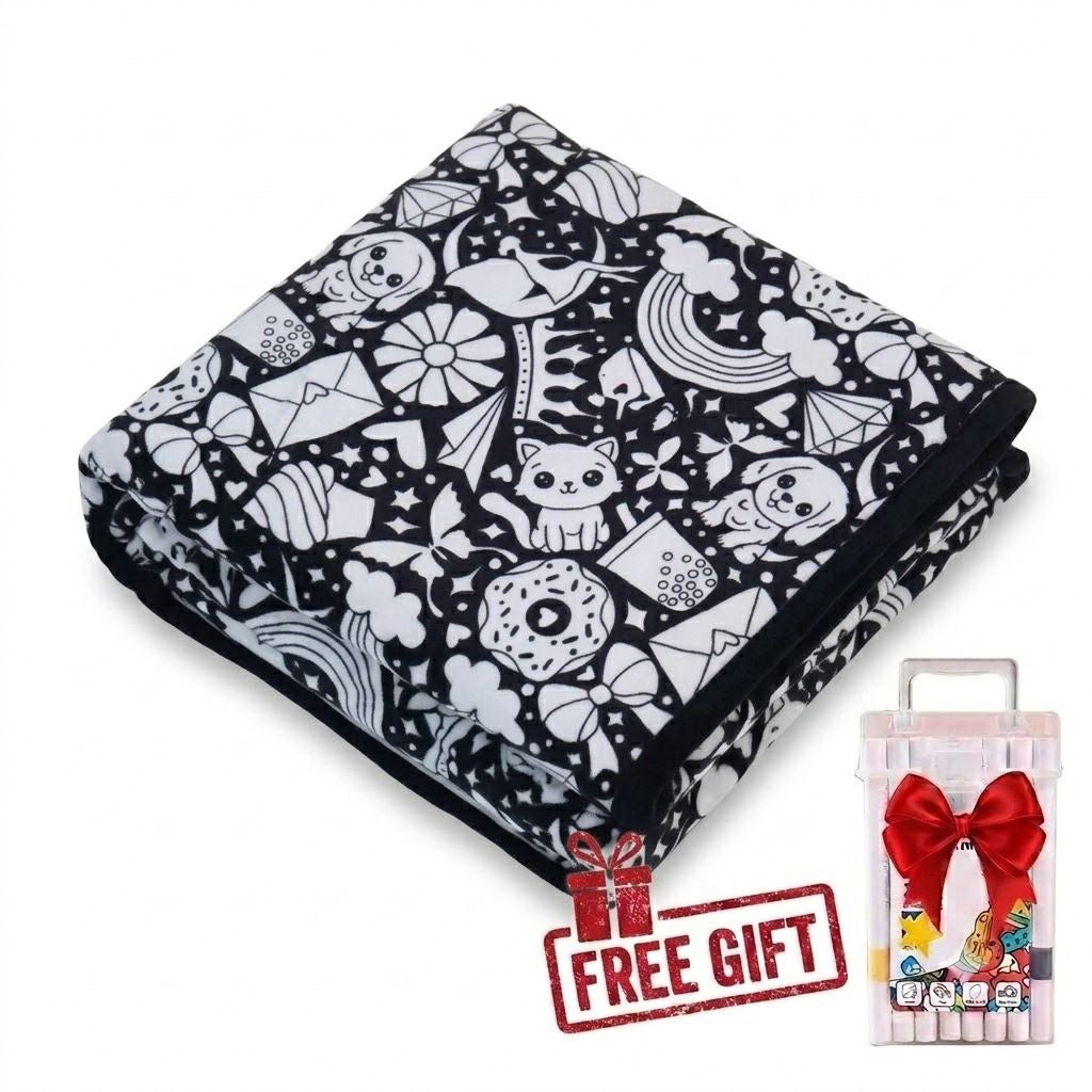 Coloring Blanket DIY
