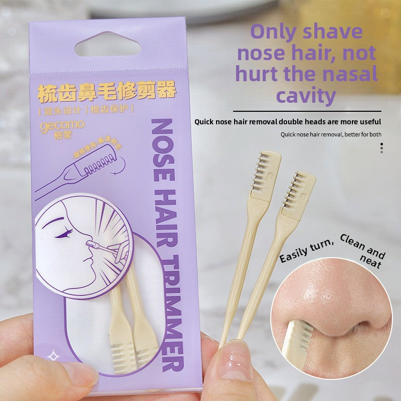 Comb nose hair trimmer