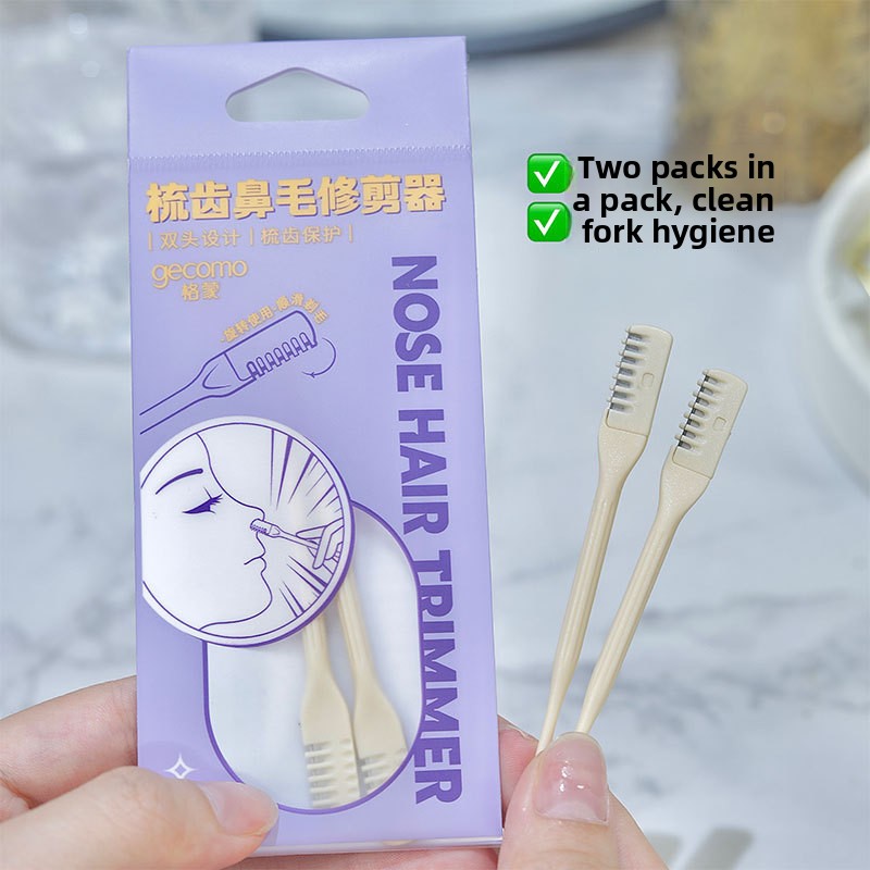 Comb nose hair trimmer