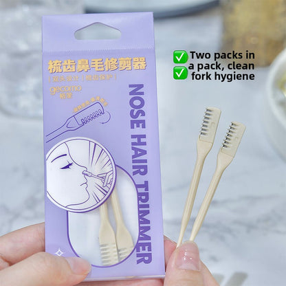 Comb nose hair trimmer