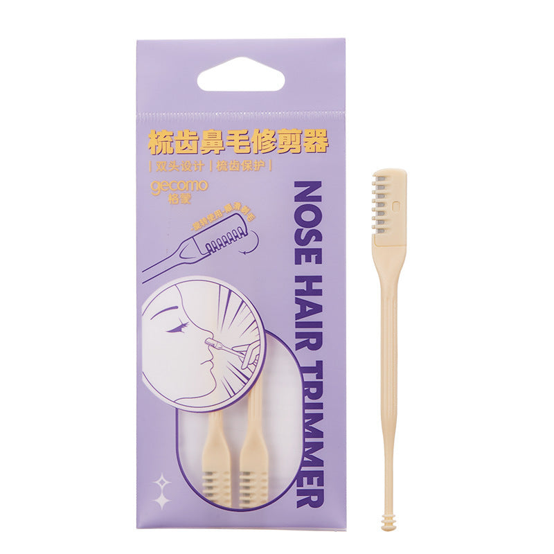 Comb nose hair trimmer