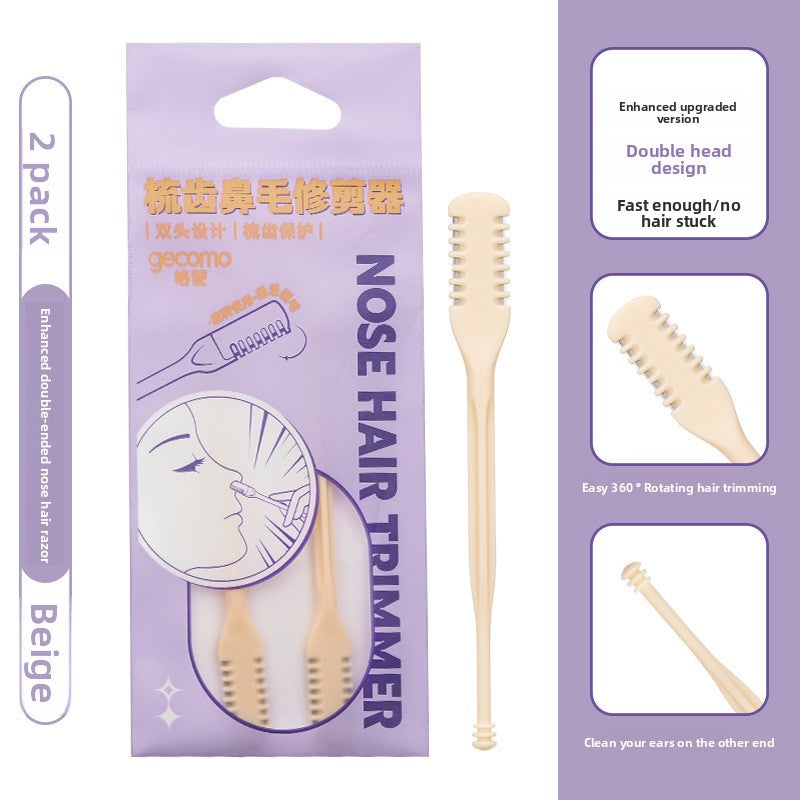 Comb nose hair trimmer