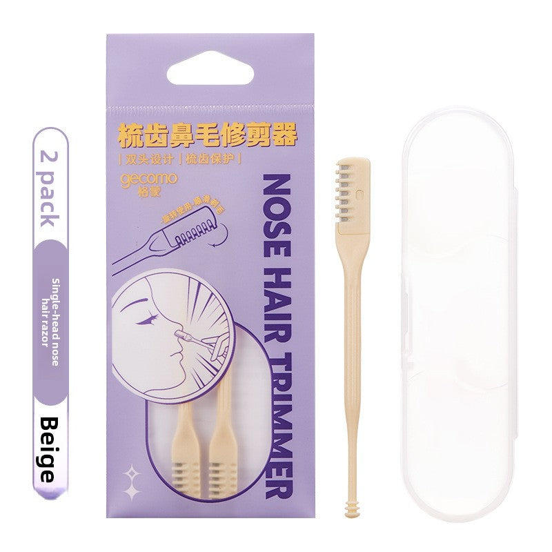 Comb nose hair trimmer