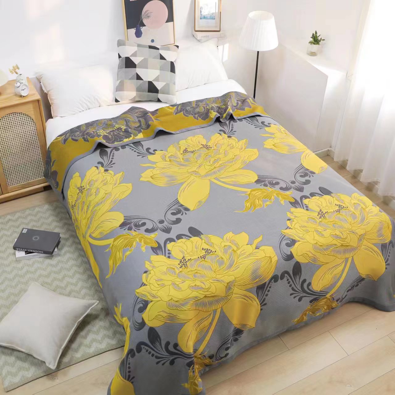 Combed Cotton Gauze Towel Blanket