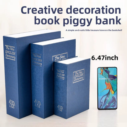Combination Lock Book Safe Metal Storage Box