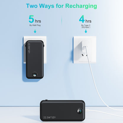 Comes with Ac Plug Power Bank Three-In-One Fast Charging with Cable