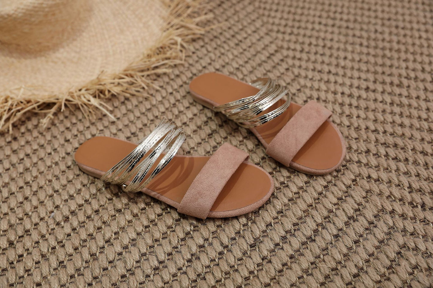 Comfortable Flat Sole Slip On Slippers for Women
