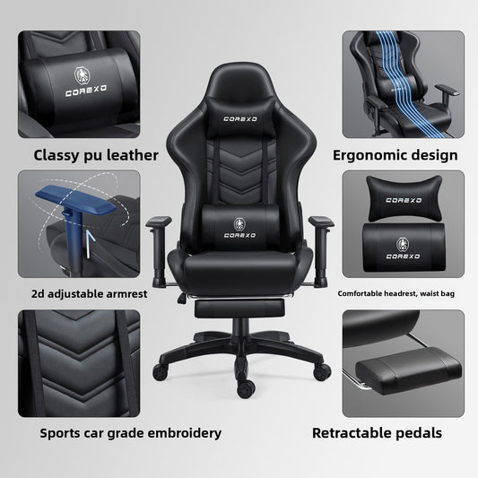 Comfortable long-sitting computer chair for internet cafes