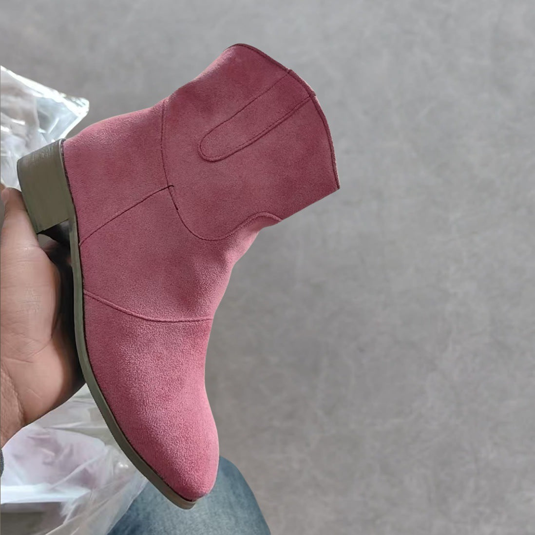 Comfortable Low-Heeled Women's Boots in Various Colors