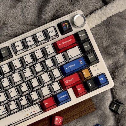Comic Mixed Light Keycaps 136 Keys Mechanical Keyboard Keycaps