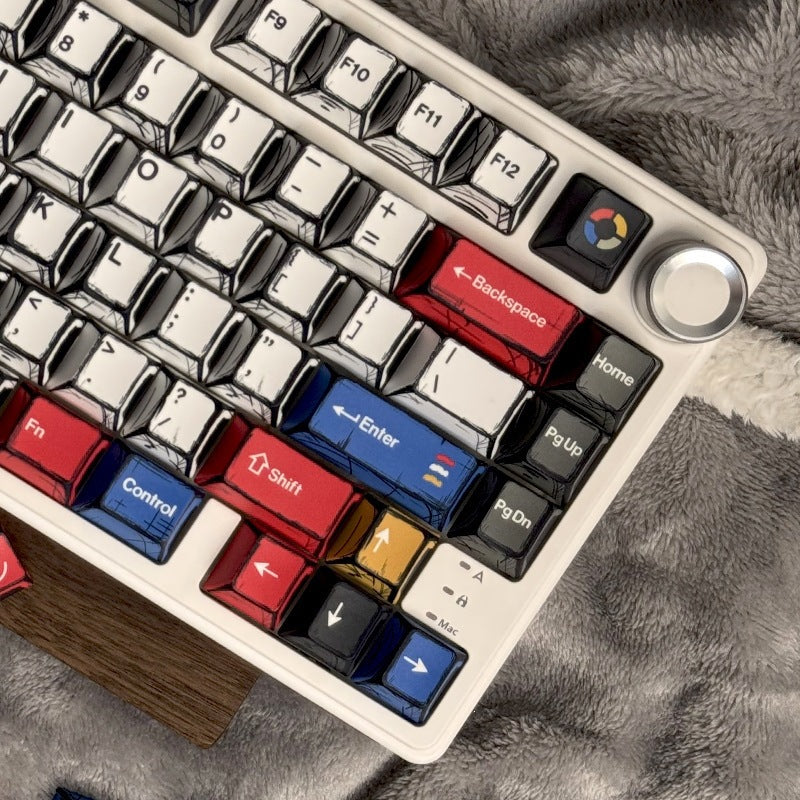 Comic Mixed Light Keycaps 136 Keys Mechanical Keyboard Keycaps