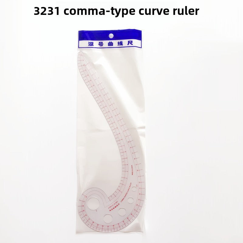 Comma Curved Ruler
