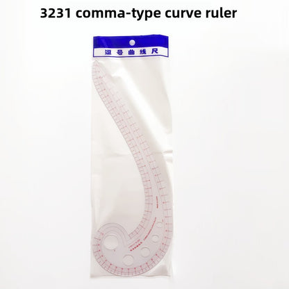 Comma Curved Ruler