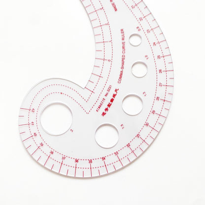 Comma Curved Ruler