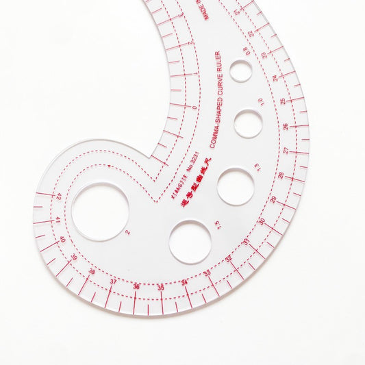 Comma Curved Ruler