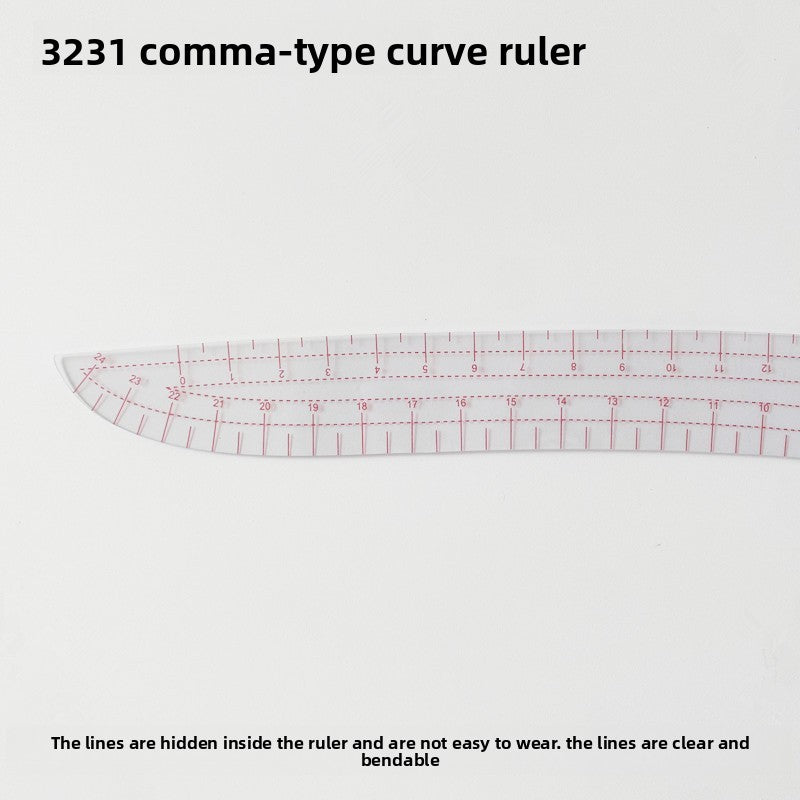 Comma Curved Ruler