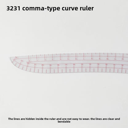 Comma Curved Ruler