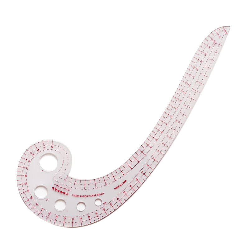 Comma Curved Ruler