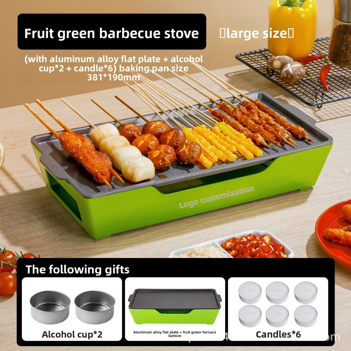 Commercial Barbecue Grill with Heat Preservation Function
