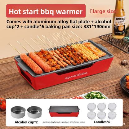 Commercial Barbecue Grill with Heat Preservation Function