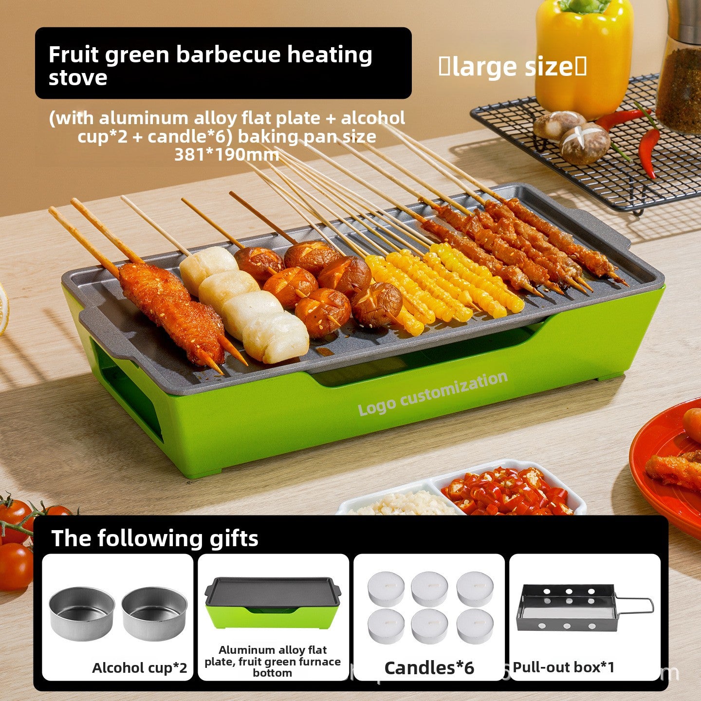 Commercial Barbecue Grill with Heat Preservation Function