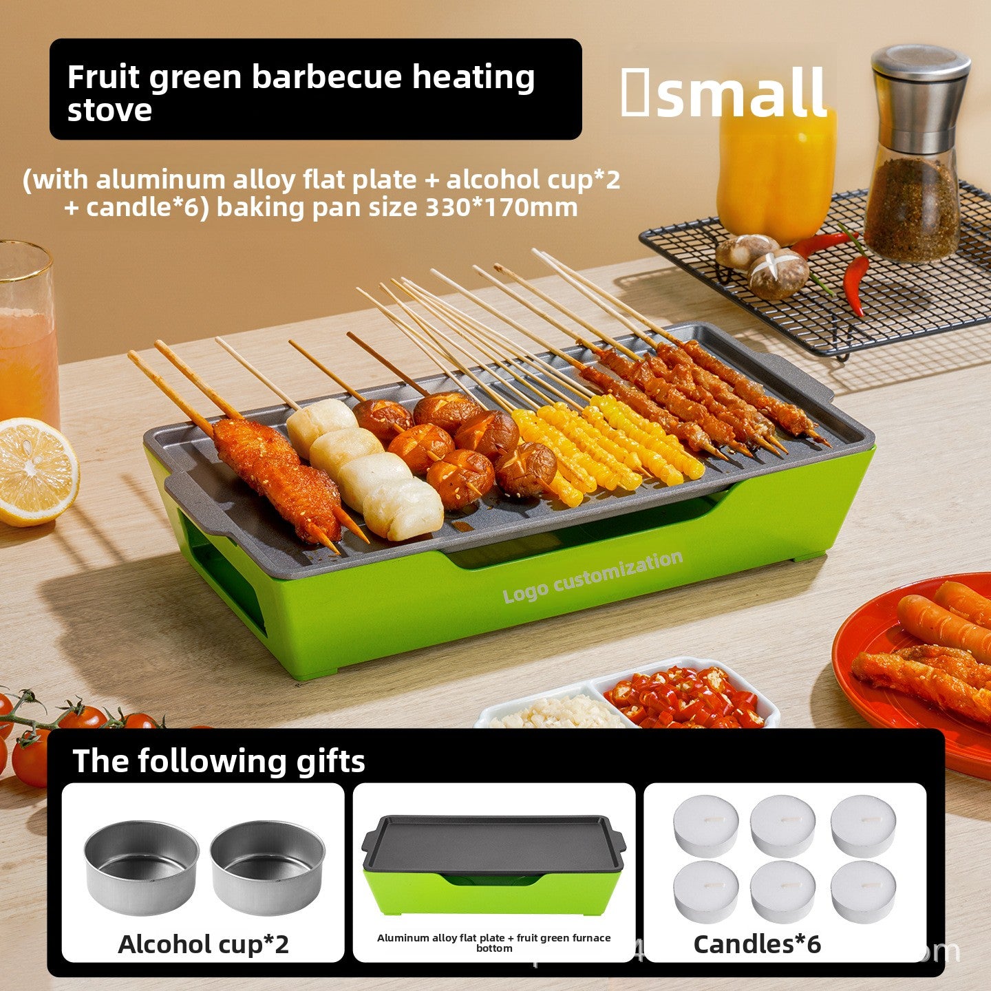 Commercial Barbecue Grill with Heat Preservation Function