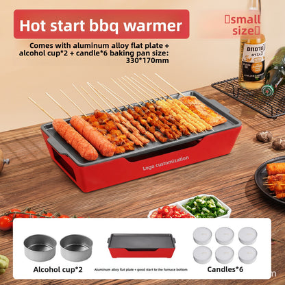 Commercial Barbecue Grill with Heat Preservation Function