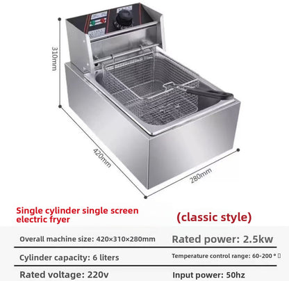 Commercial electric deep fryer
