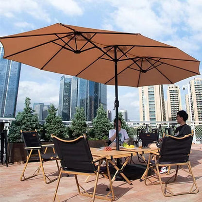 Commercial Outdoor Sun Umbrella with Water-Injection Base