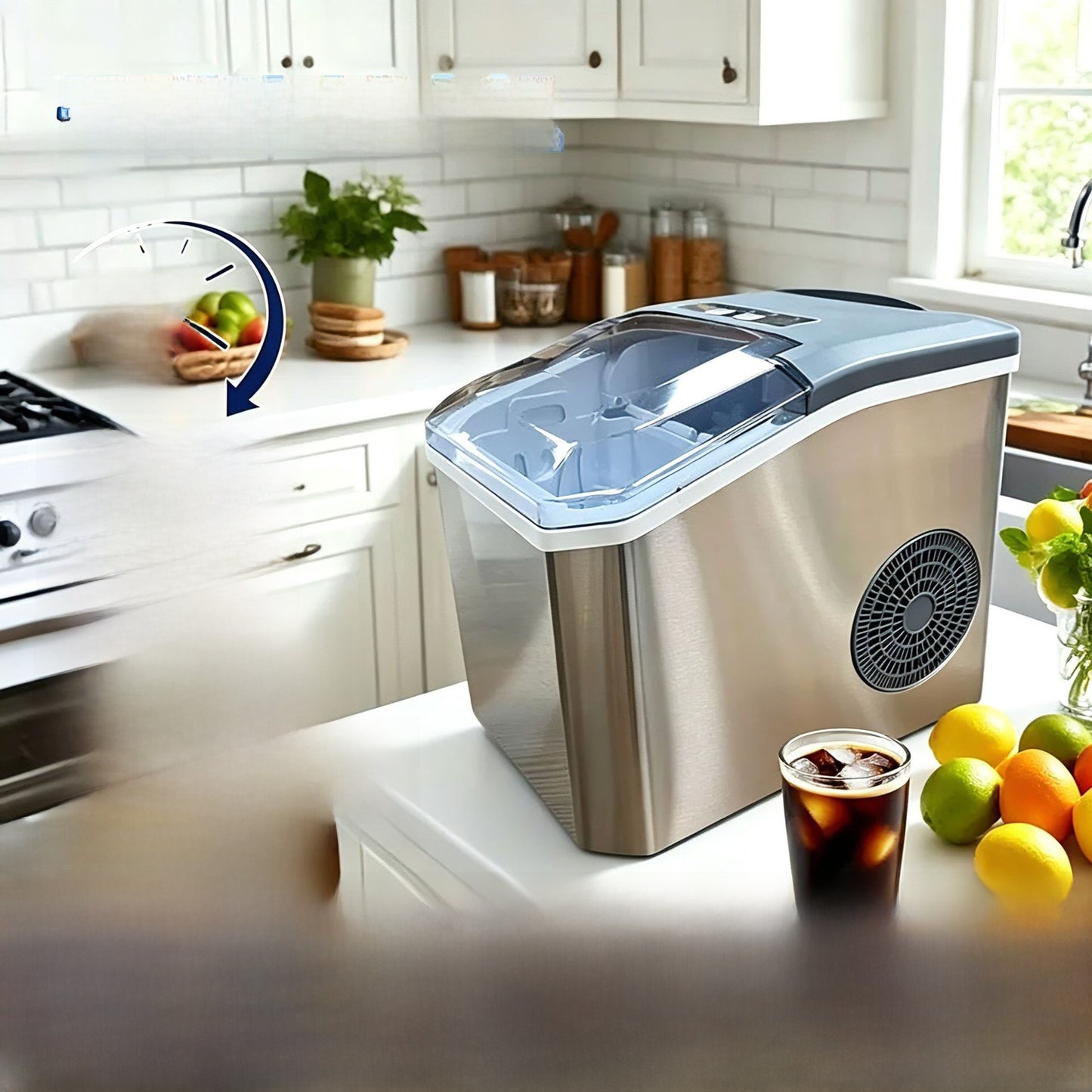 Compact Automatic Countertop Ice Maker