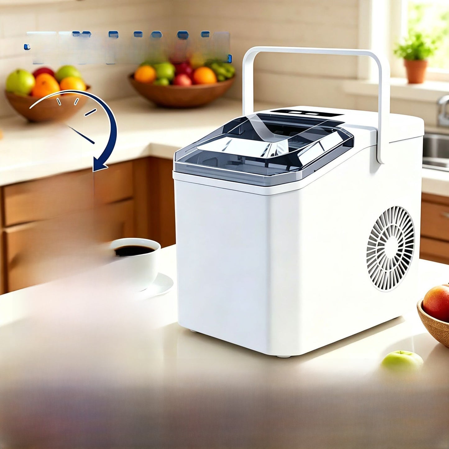 Compact Automatic Countertop Ice Maker