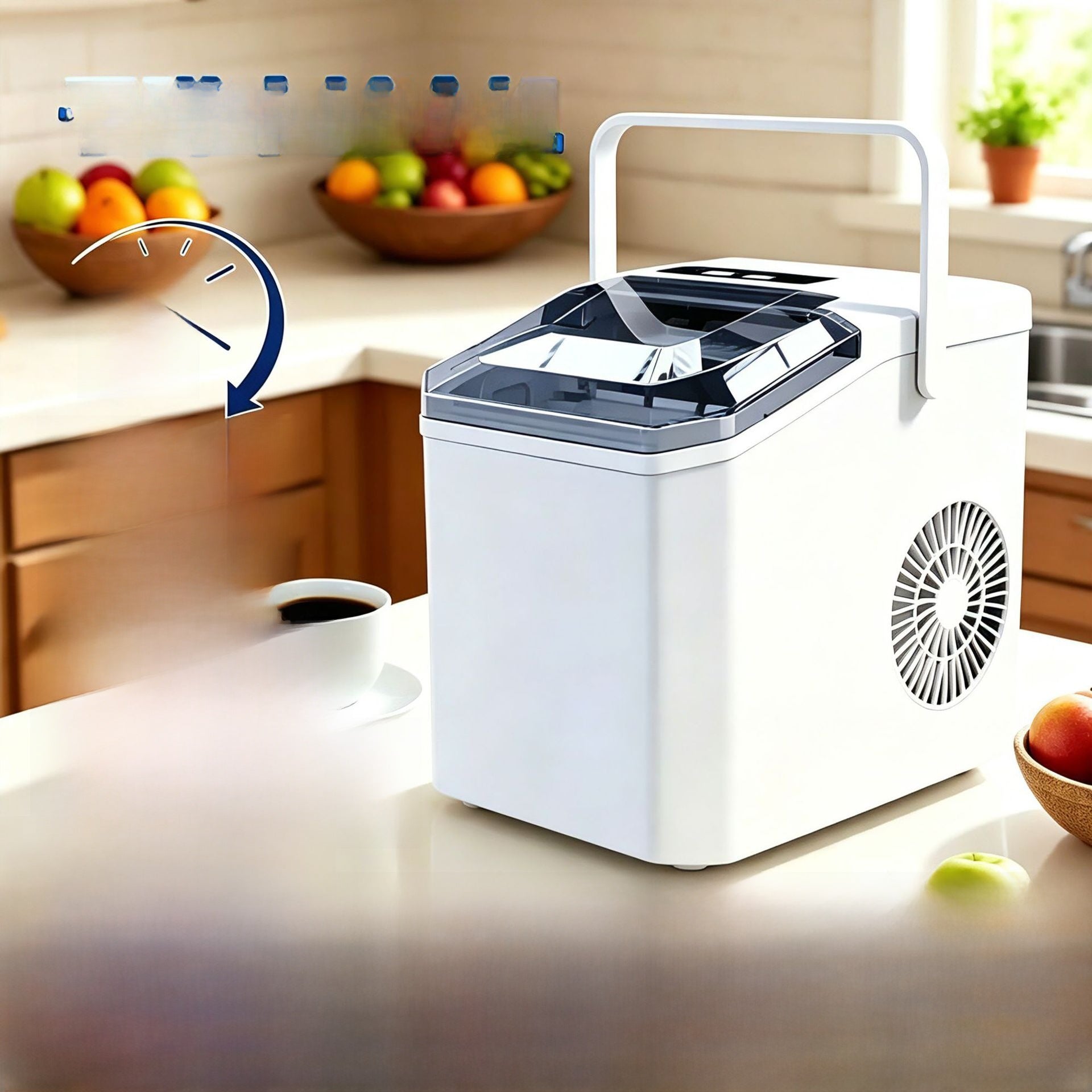 Compact Automatic Countertop Ice Maker