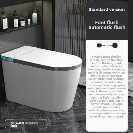 Compact Automatic Smart Toilet with Foam Shield