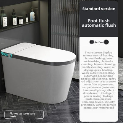 Compact Automatic Smart Toilet with Foam Shield