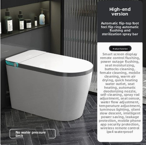 Compact Automatic Smart Toilet with Foam Shield