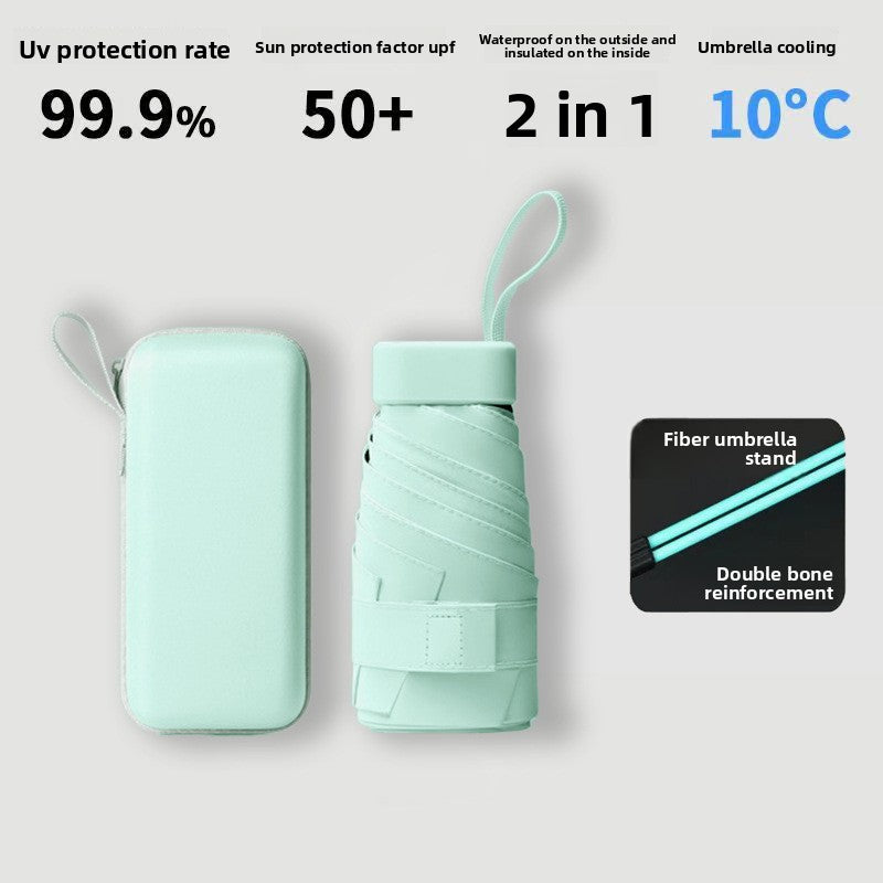 Compact Dual Use Sun Rain Umbrella