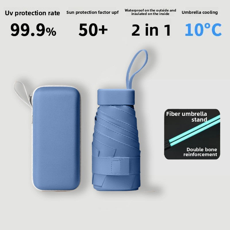Compact Dual Use Sun Rain Umbrella
