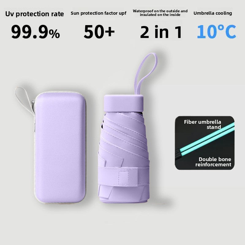 Compact Dual Use Sun Rain Umbrella